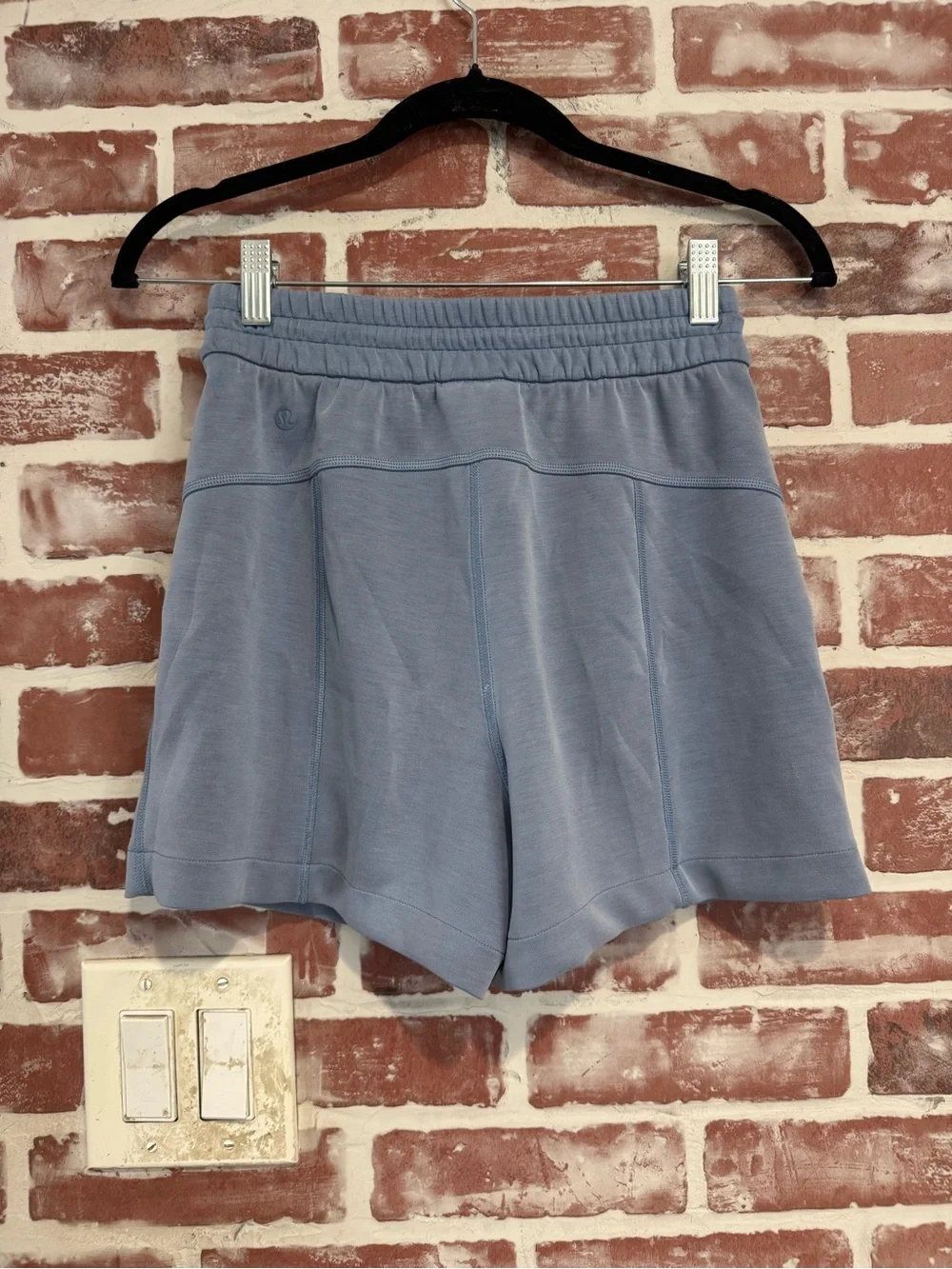 Lululemon Softstreme High Rise Shorts 4” Light Blue Size 2